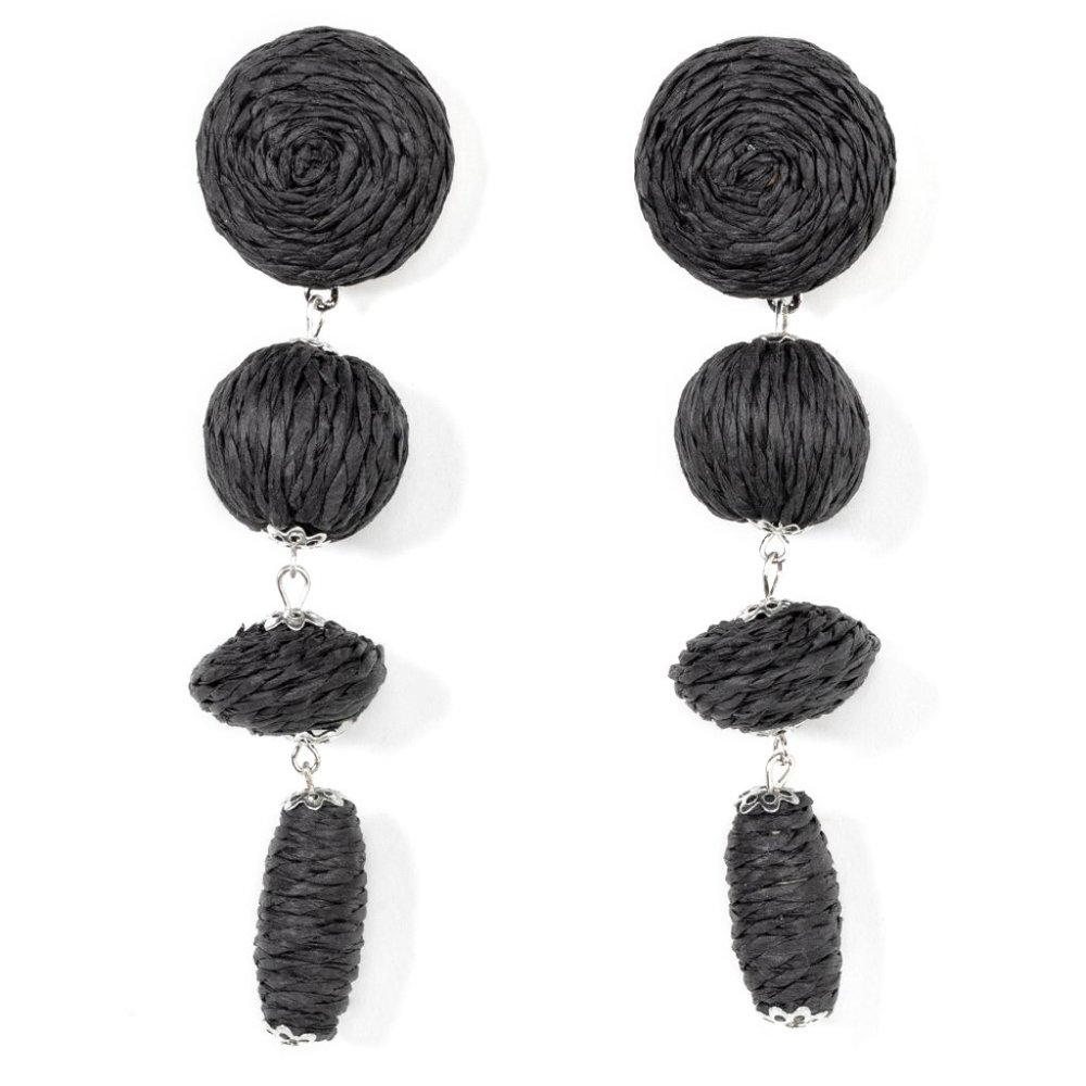 Twine Tango - Black Earrings - Picture 2 of 2